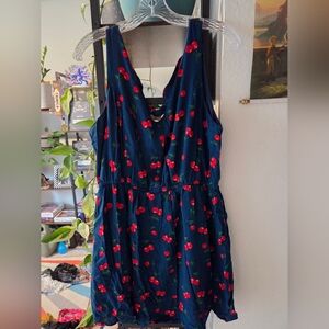 Cherry Print Sleeveless Dress